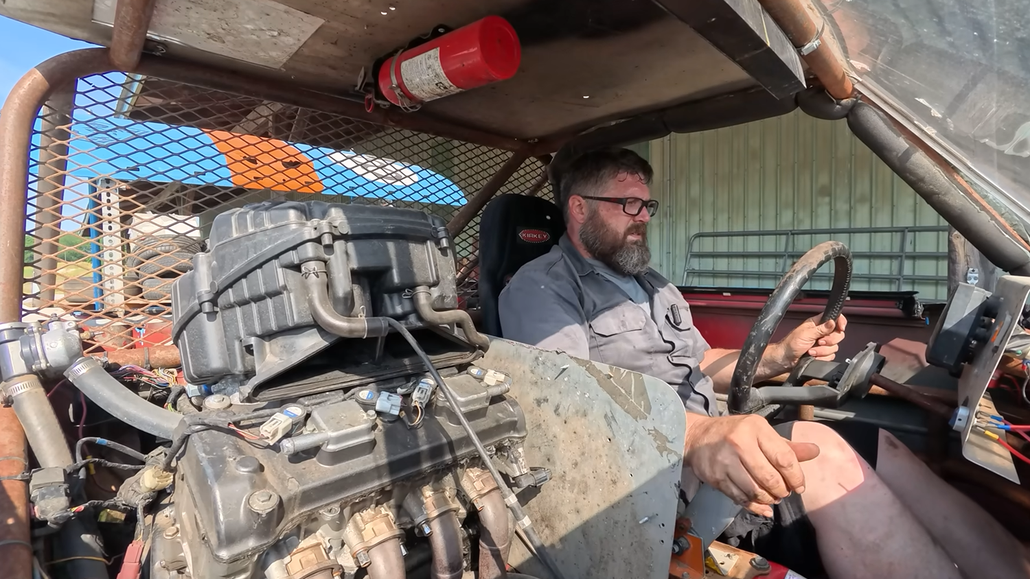 Honda CBR1000R-engined Toyota MR2. - The Bearded Mechanic/YouTube